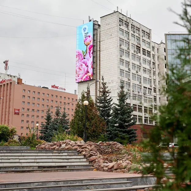 Медиафасад  (сторона undefined) по адресуул. Горького, 150, Нижний Новгород